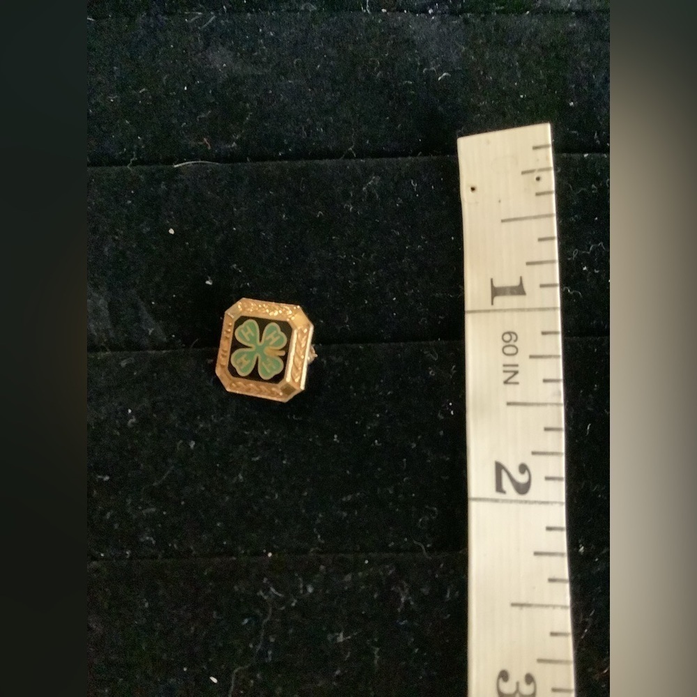 Vintage 4H Club 1/20 10K Gold Filled Pin.